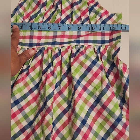 New Gymboree Girls Gingham Multicolor Dress Size 7 - Picture 6 of 7